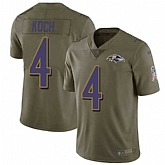 Nike Ravens 4 Sam Koch Olive Salute To Service Limited Jersey Dzhi,baseball caps,new era cap wholesale,wholesale hats